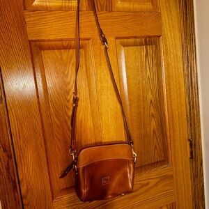 Dooney & Bourke Tan Leather Crossbody Bag